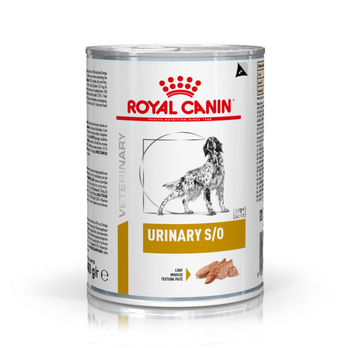 Корм для собак ROYAL CANIN Vet Diet Urinary S/O при мочекаменной болезни конс. 410г