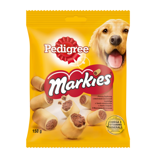 Лакомство для собак Pedigree Markies Мясное печенье 150г