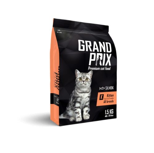 GRAND PRIX Kitten Корм сух.лосось д/котят 1