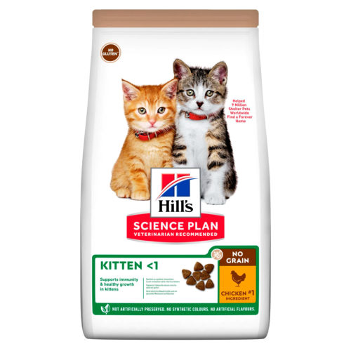 HILLS Science Plan Kitten No Grain Корм сух.курица/картофель д/котят 1