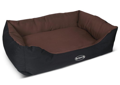 Лежанка Scruffs "Expedition Box Bed" с бортиком водонепроницаемая шоколад 50*40см