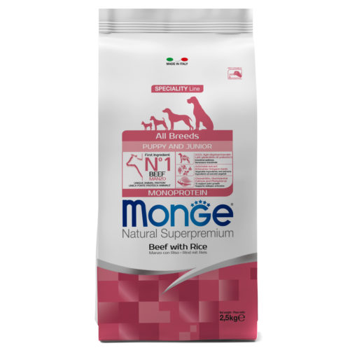 MONGE Dog Speciality Monoprotein All Breeds Puppy Корм сух.говядина