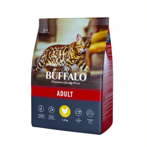 MR.BUFFALO Adult Корм сух.курица д/кошек 1