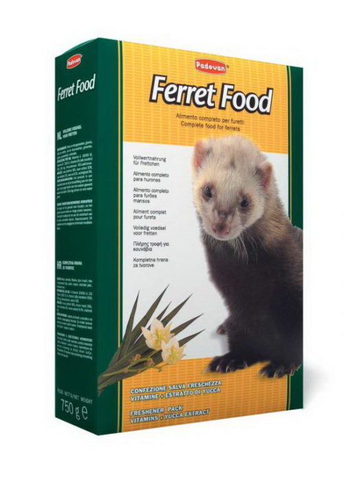 PADOVAN Ferret Food Корм д/хорьков 750г