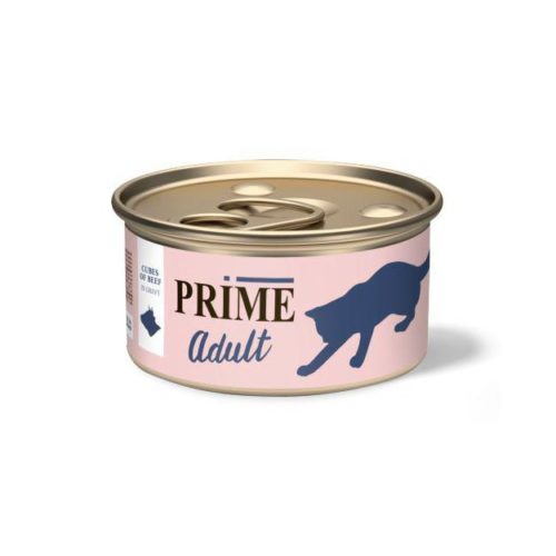 PRIME Adult Корм влаж.говядина кусочки в соусе д/кошек конс.75г