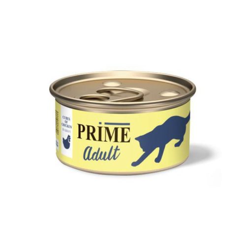 PRIME Adult Корм влаж.курица кусочки в соусе д/кошек конс.75г