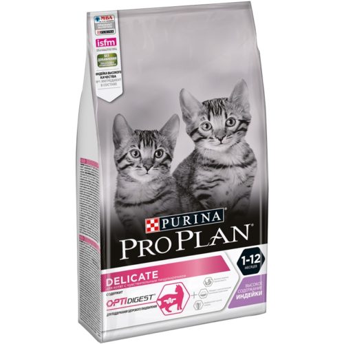 PRO PLAN Junior Cat Корм сух.индейка чувств.пищеварение д/котят 1