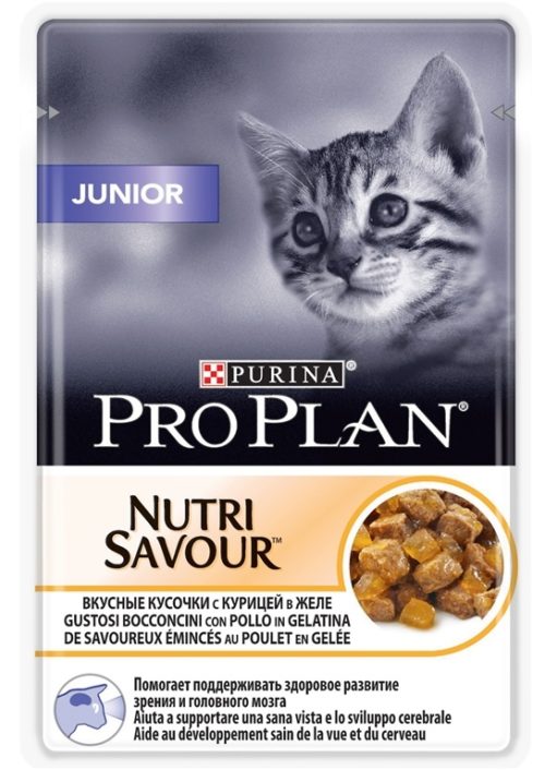 PRO PLAN Junior Корм влаж.курица д/котят пауч 85г