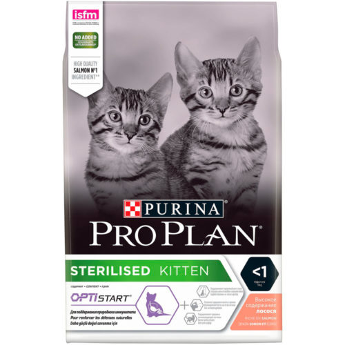 PRO PLAN Kitten Корм сух.лосось д/стерилизованных котят 1