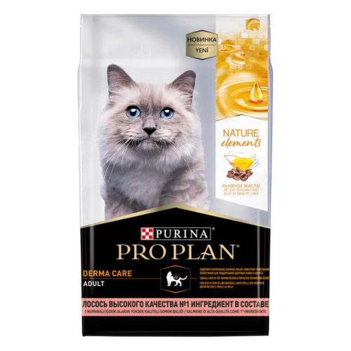 PRO PLAN Natur El Adult Корм сух.лосось здоровая кожа и шерсть д/кошек 200г