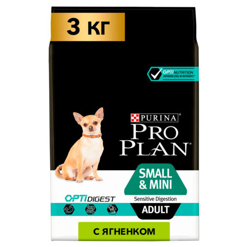 PRO PLAN OptiDigest Small & Mini Корм сух.ягненок