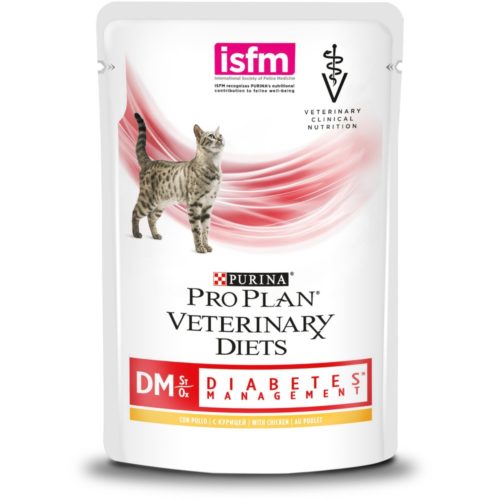 PURINA VD DM Корм влаж.курица при диабете д/кошек пауч 85г