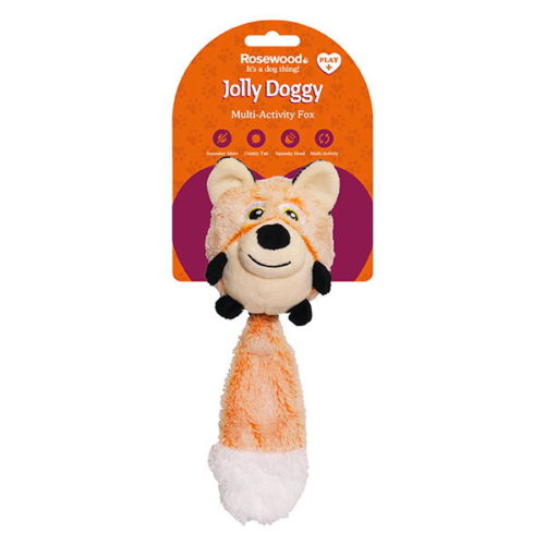 Rosewood Jolly Doggy Multi Activity "Лиса" Игрушка д/собак 28см