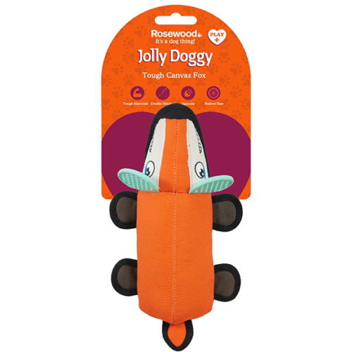 Rosewood Jolly Doggy Tough Canvas "Лиса" Игрушка плотный текстиль д/собак 32см