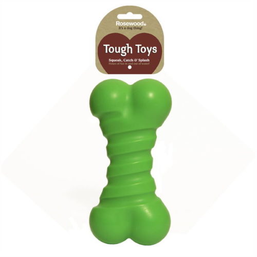 Rosewood Tough Toys Игрушка д/собак "Кость" цвет зеленый 18см