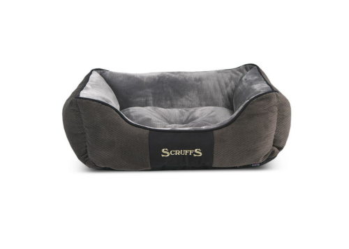 SCRUFFS Chester Лежак с бортиками графит 60*50см