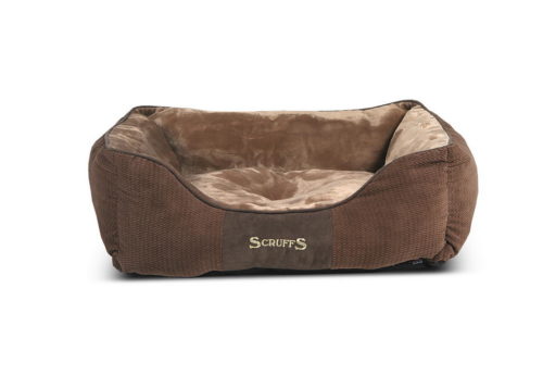 Scruffs Chester Лежак с бортиками шоколад 50*40см