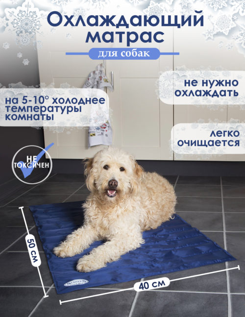 SCRUFFS Cooling Матрас охлаждающий голубой 77*62см