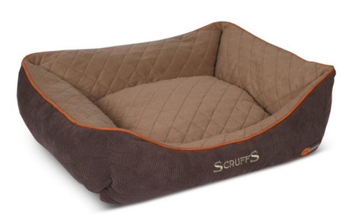 SCRUFFS Thermal Лежак с бортиками черный 90*70см