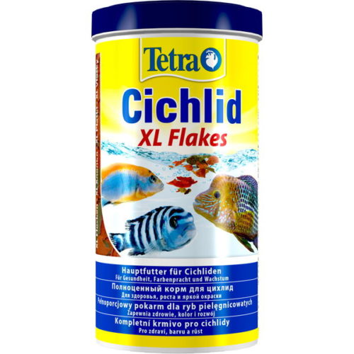 TETRA Cichlid XL Flakes Корм в виде крупных хлопьев д/всех видов цихлид 500мл