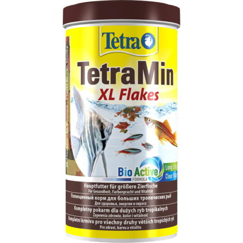 TETRA Min XL Flakes Корм в крупных хлопьях д/всех видов тропич.рыб 1л