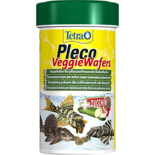 TETRA Pleco Veggie Wafers Корм в виде пластинок с добав.цукини д/донных рыб 15г