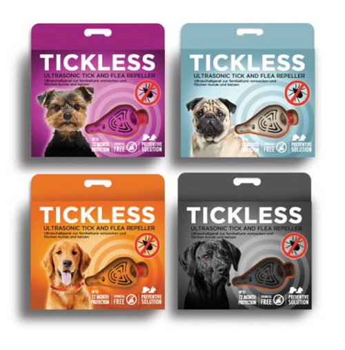 TICKLESS Pet Ультразвук.отпугиватель клещей и блох черный д/собак и кошек