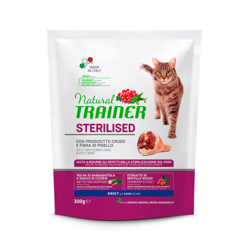 TRAINER Natural Adult Sterilised Корм сух.д/стерил.кошек ветчина 1