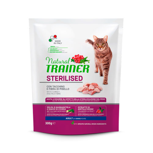 TRAINER Natural Adult Sterilised Turkey д/взр. кастр. кошек с индейкой (1